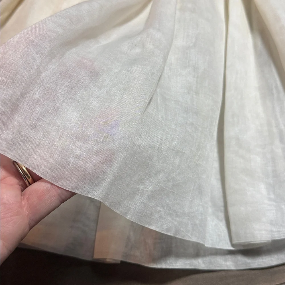 Vintage Wee Tog Organza Smocked Dress Heirloom Embroidered 12M